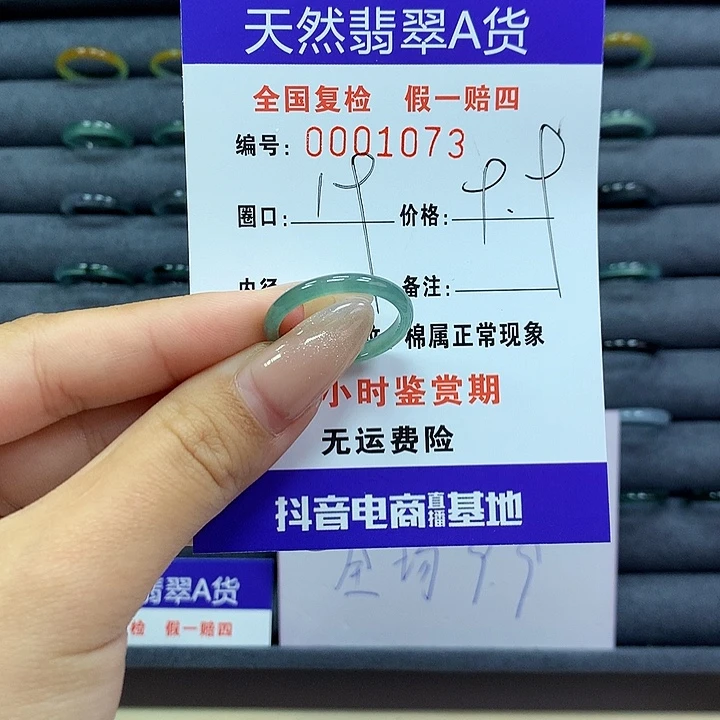 翡翠戒指未镶嵌       1073
