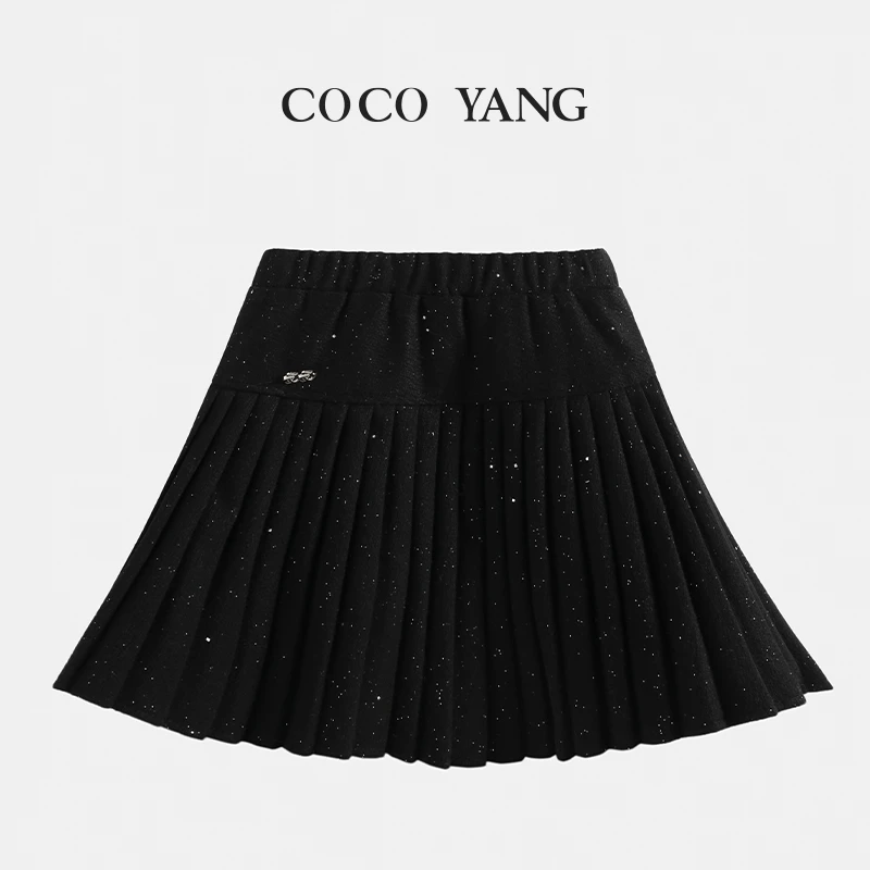 春秋女大童百褶裙甜美女童洋气半裙-YHW389