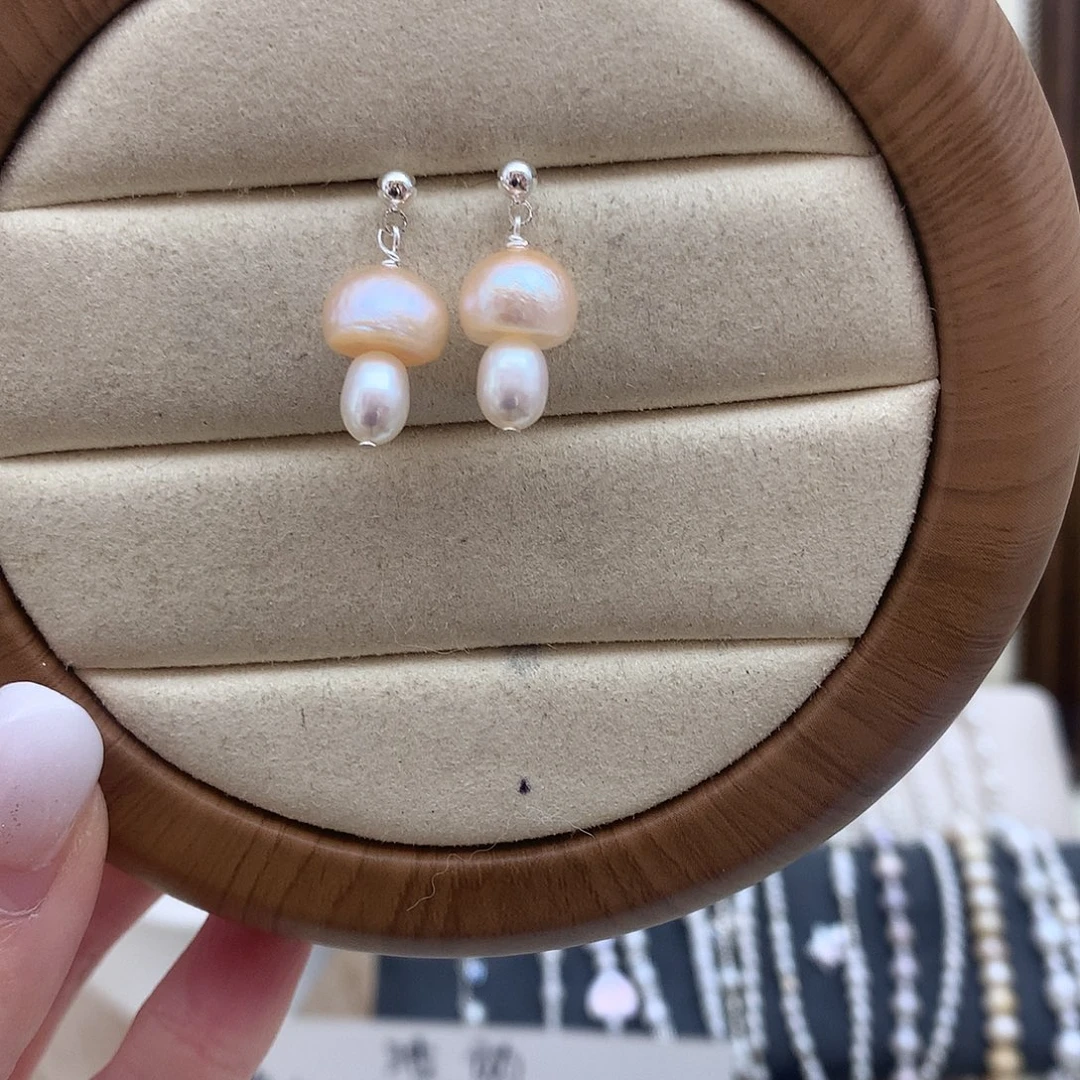 未镶嵌淡水珍珠耳饰