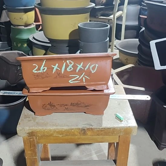 宜兴紫砂花盆清清楚了吗，