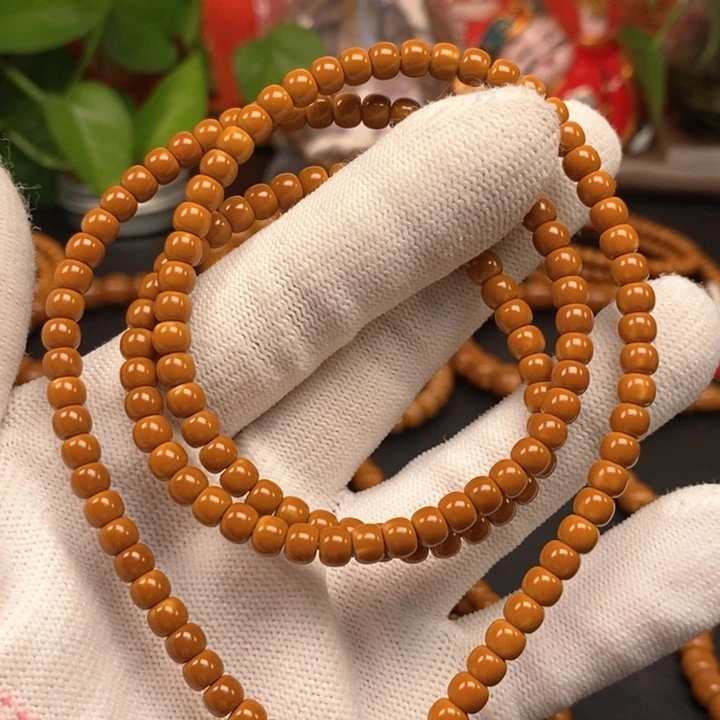 手串橄榄核5.0老挝核尖极限弧108漏白