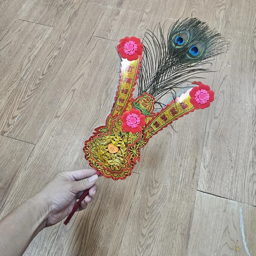 潮汕手工凤尾金花香炉家用适用于财神爷等神祇供奉