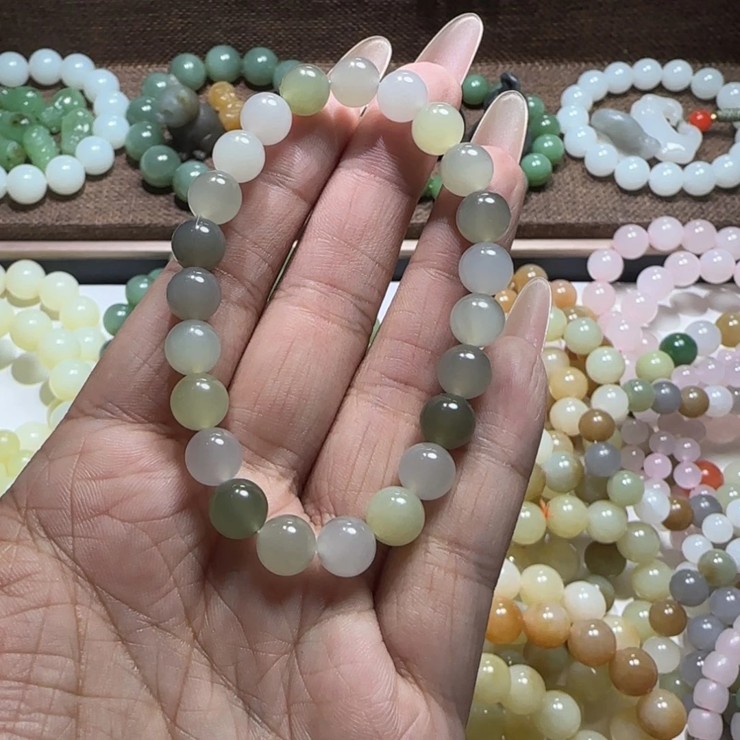 和田玉未镶嵌手链