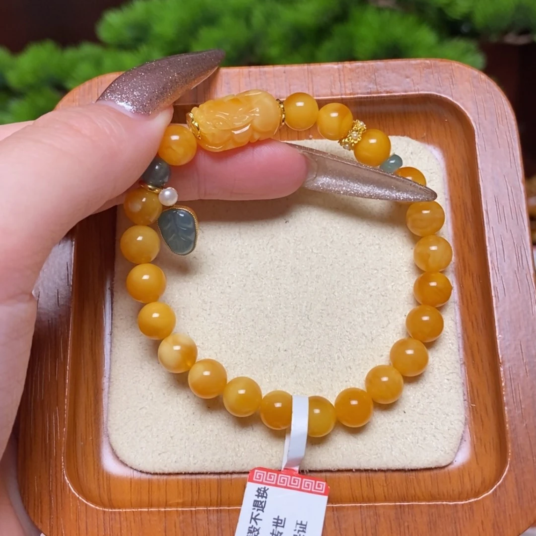 【闪购商品】未镶嵌蜜蜡手链手串