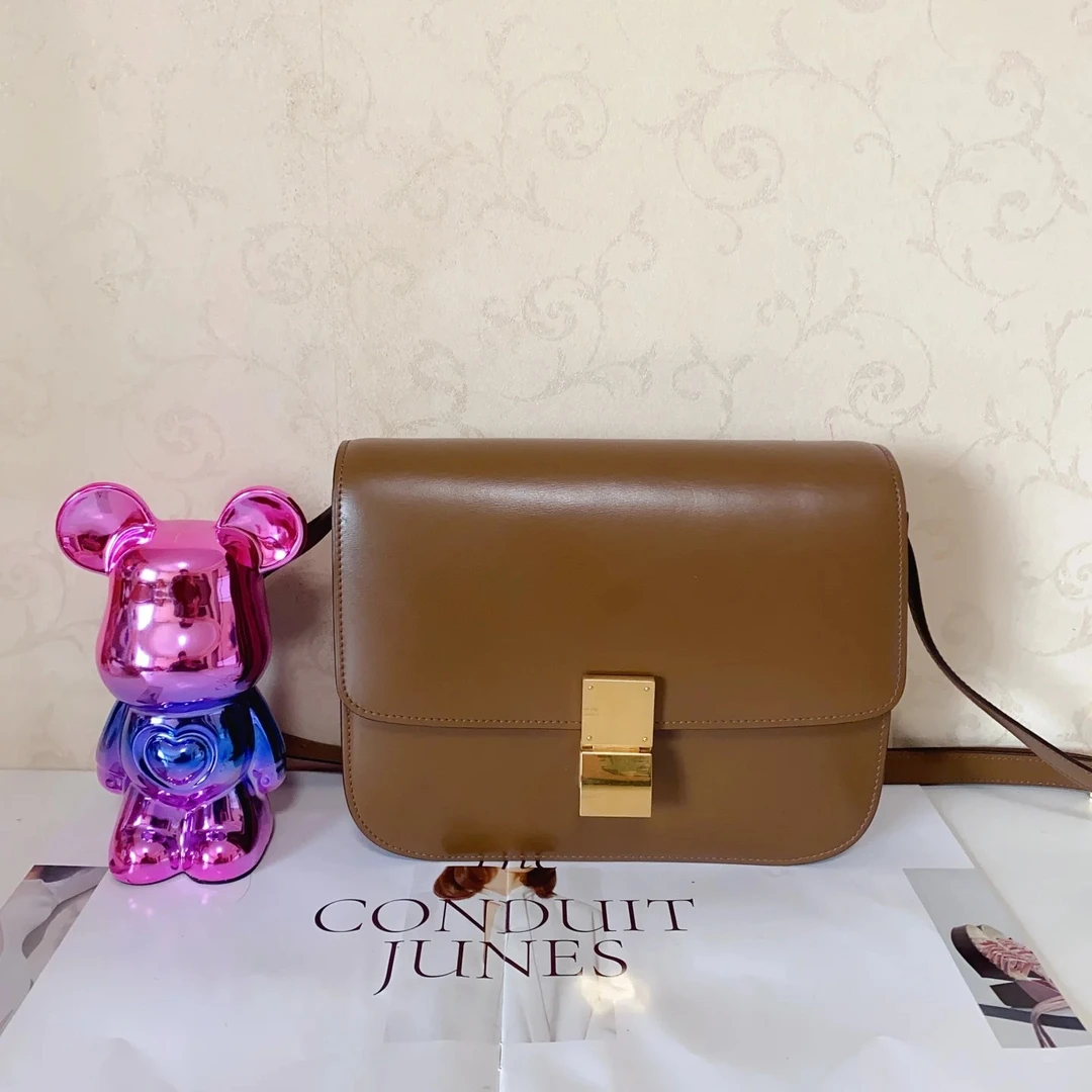95新 Celine/思琳 Celine瑟琳焦糖色box 23050019-02