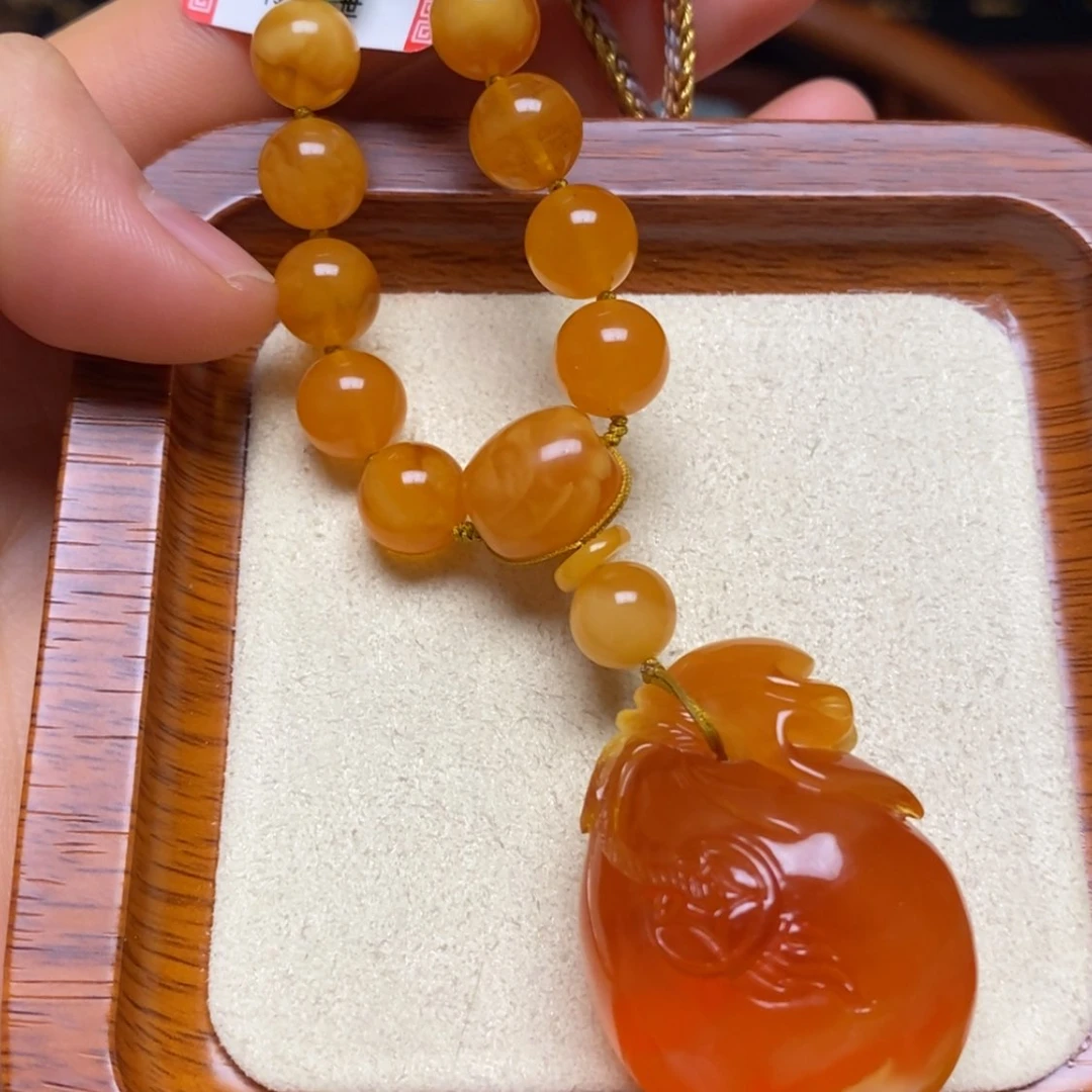 【闪购商品】蜜蜡颈饰未镶嵌项链