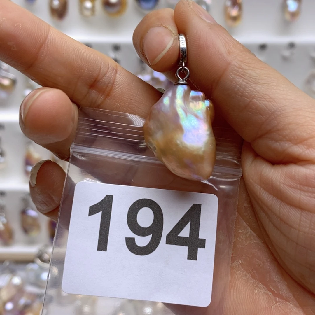 淡水珍珠颈饰银S925镶嵌194