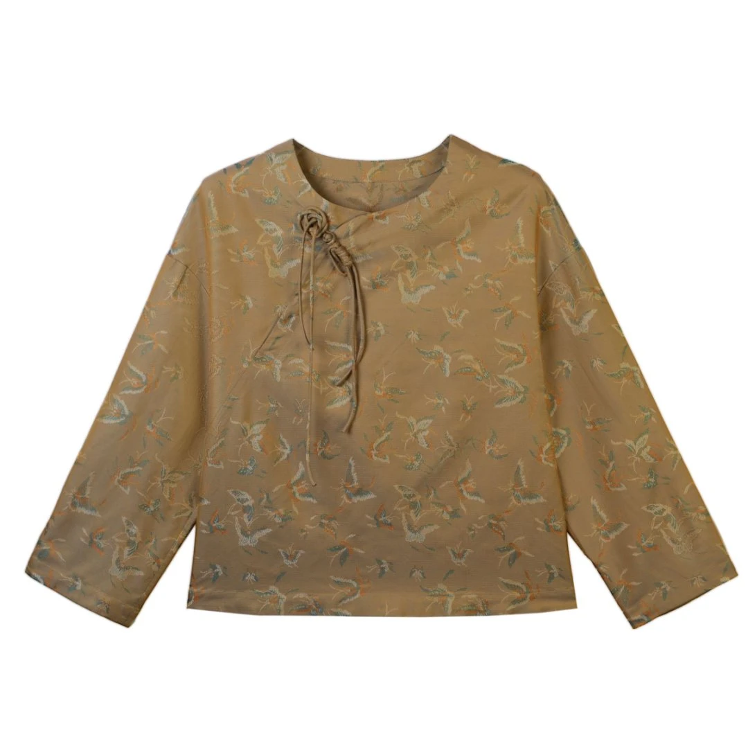 陈  新中式 桑蚕丝 【宋锦】 锦萝上衣 157245