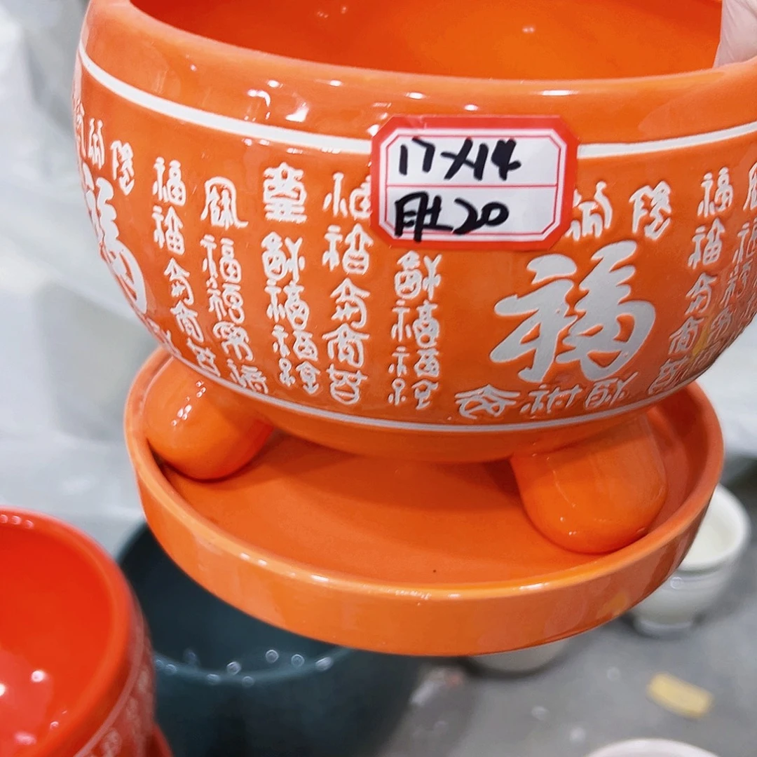 有孔外贸尾单陶瓷花盆凑单10米包邮