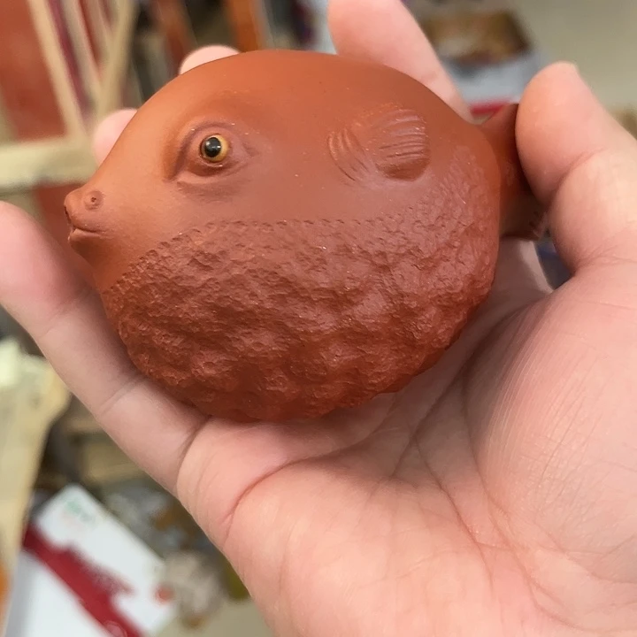 觀***山茶宠紫砂紫砂河豚