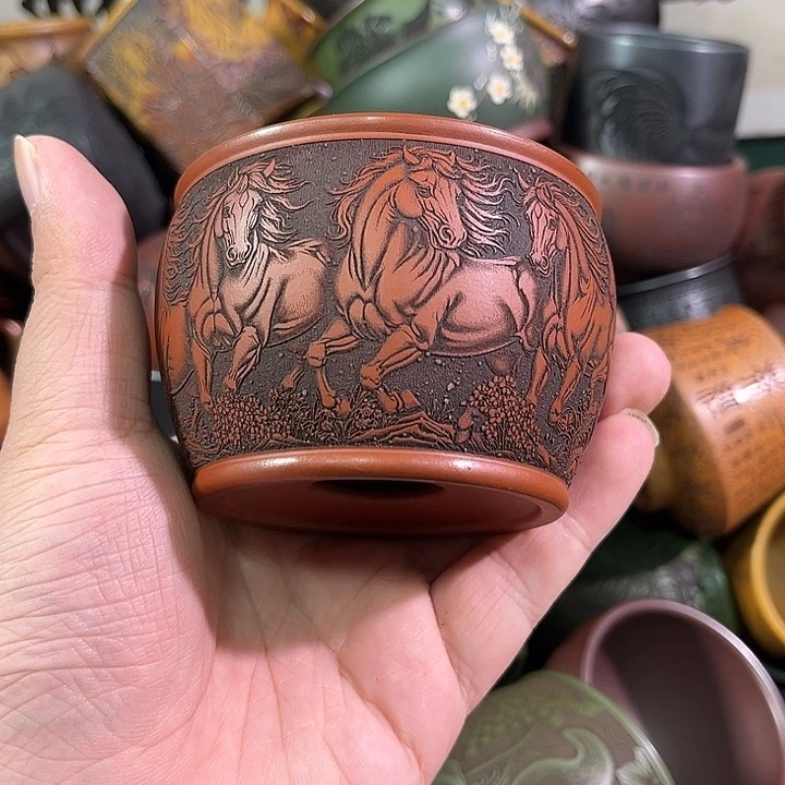 茶杯紫砂全手工紫砂主人杯