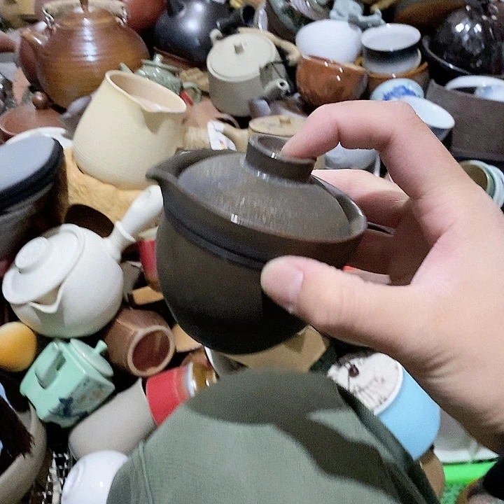 瓷片荷花绽放了我想去了一个
