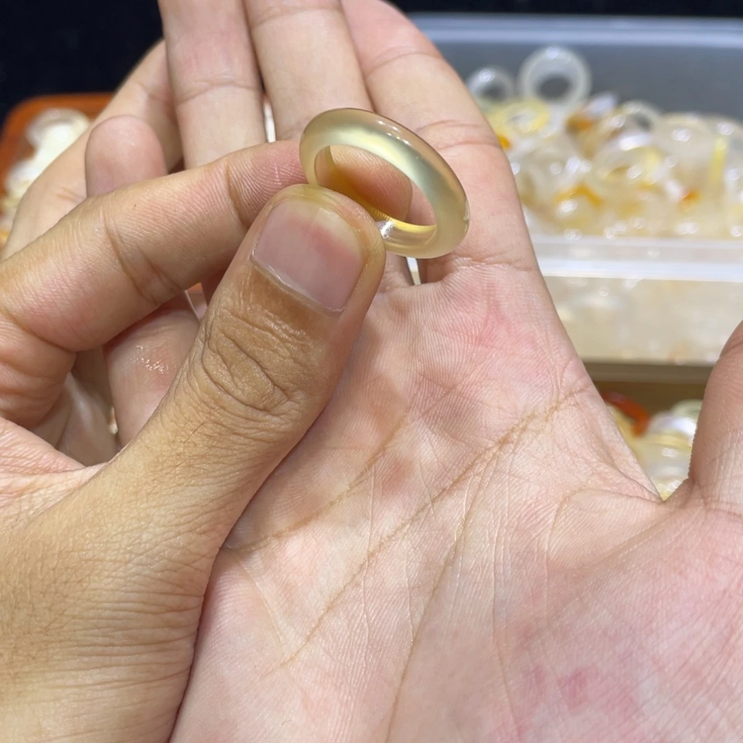 玛瑙/玉髓未镶嵌戒指81号港19