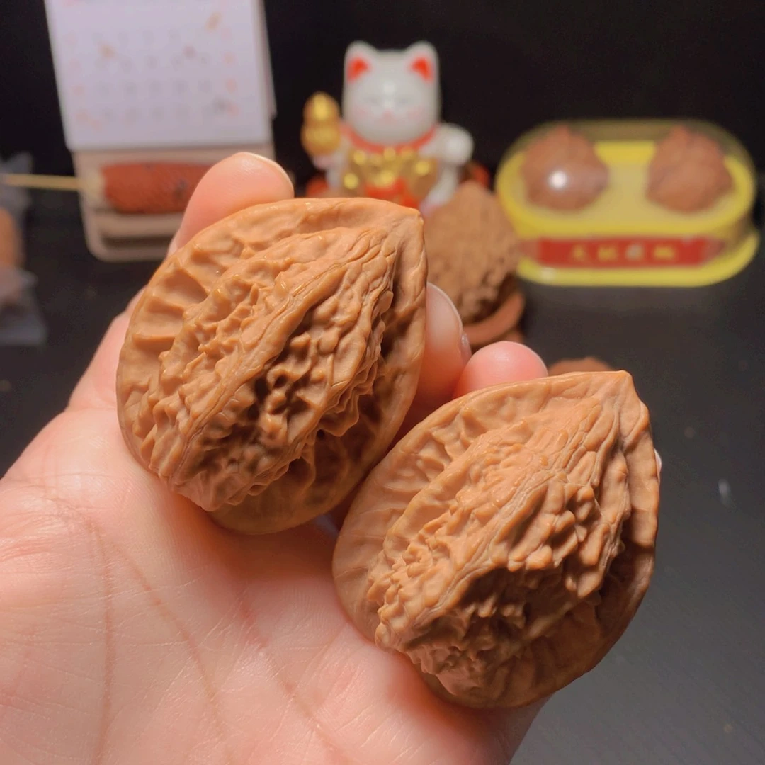 吊坠文玩核桃大红袍41