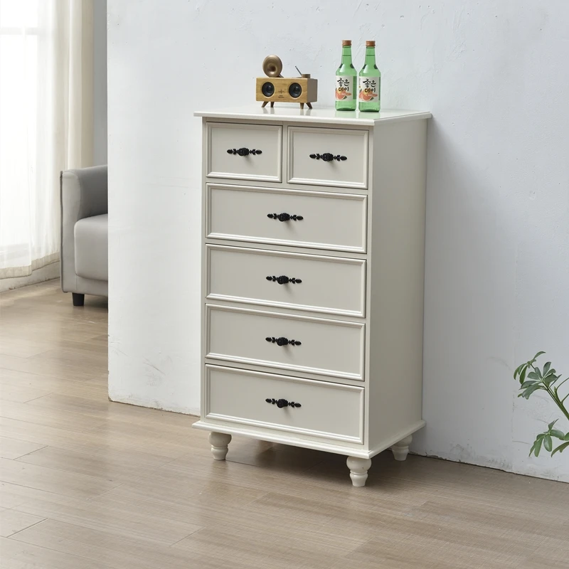 50/60/70cm美式实木斗柜窄客厅收纳柜边柜抽屉储物柜子卧室五斗柜