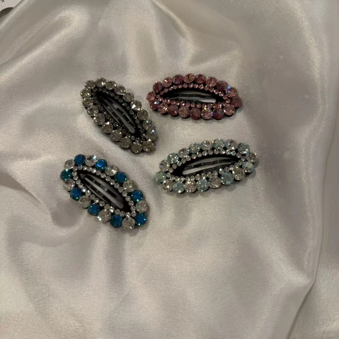 韩国 气质 小众 ins 手工 经典款 碎钻掰掰夹B717