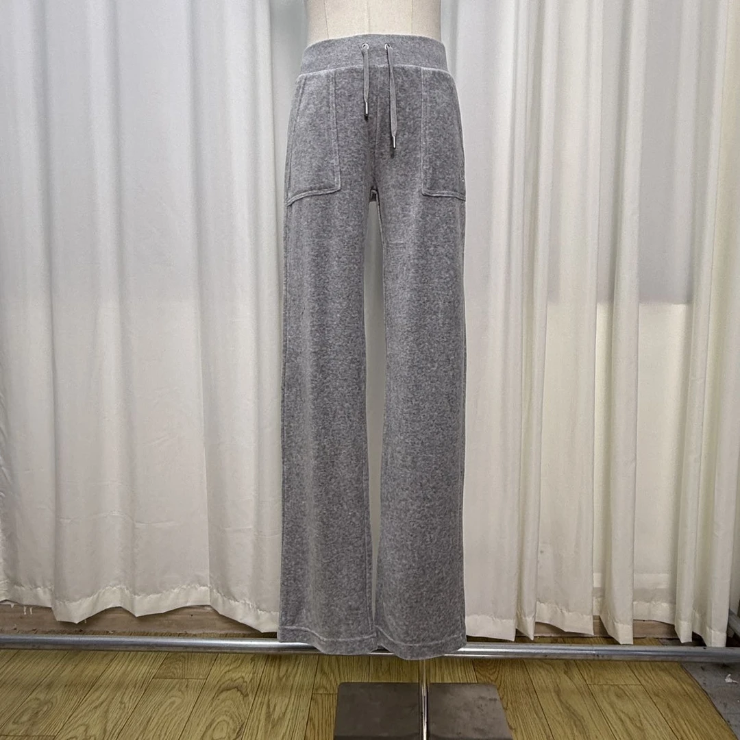 5080休闲简约时尚裤子106（蓝灰色，红，咖啡入）