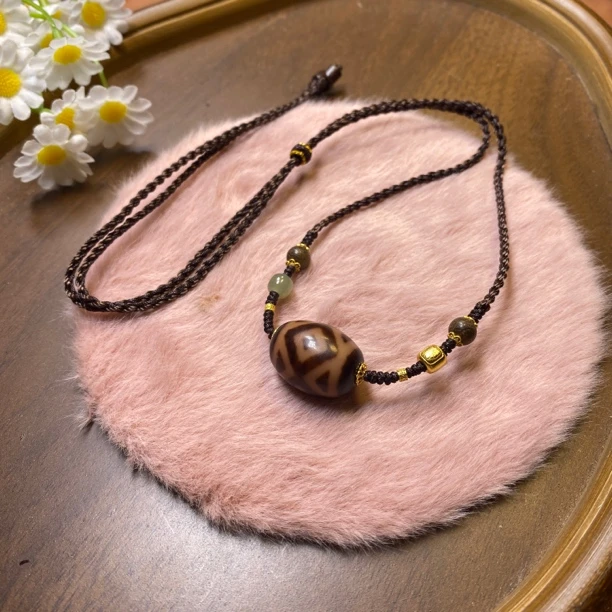 玛瑙金刚三六九达洛锁骨链时尚个性设计颈饰