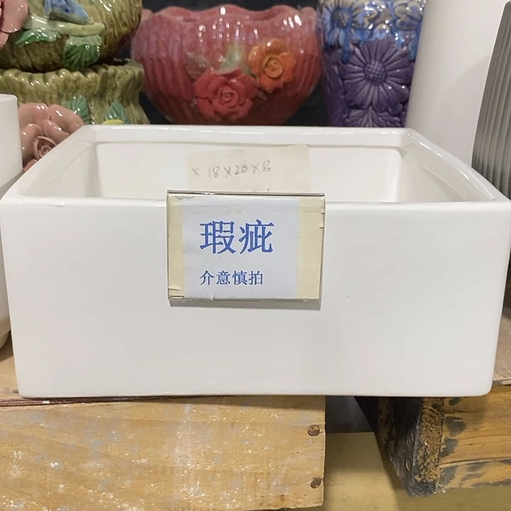 紫砂花盆多肉瑕疵盆有孔。