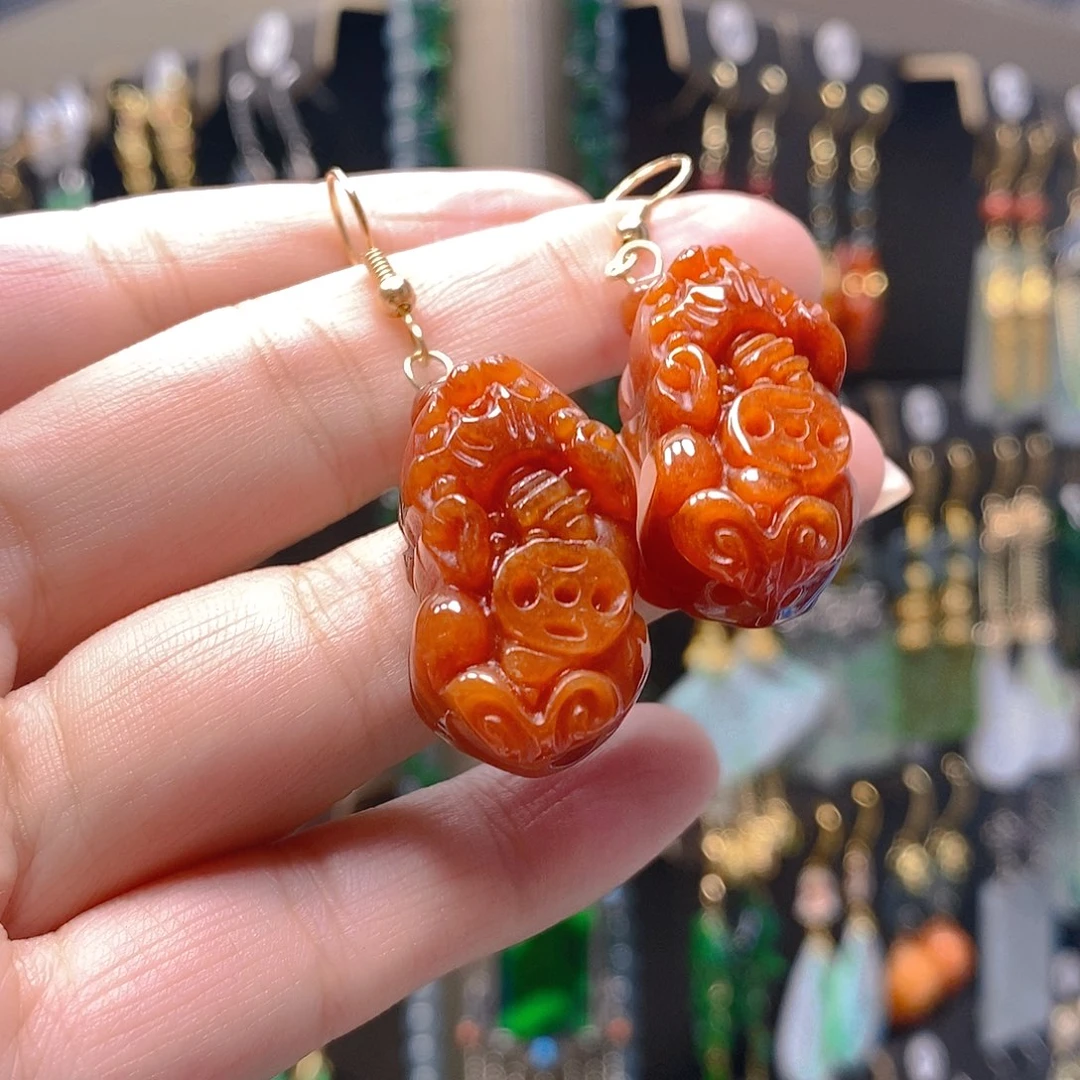 未镶嵌翡翠耳饰翡翠