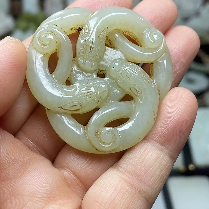 和田玉未镶嵌挂件