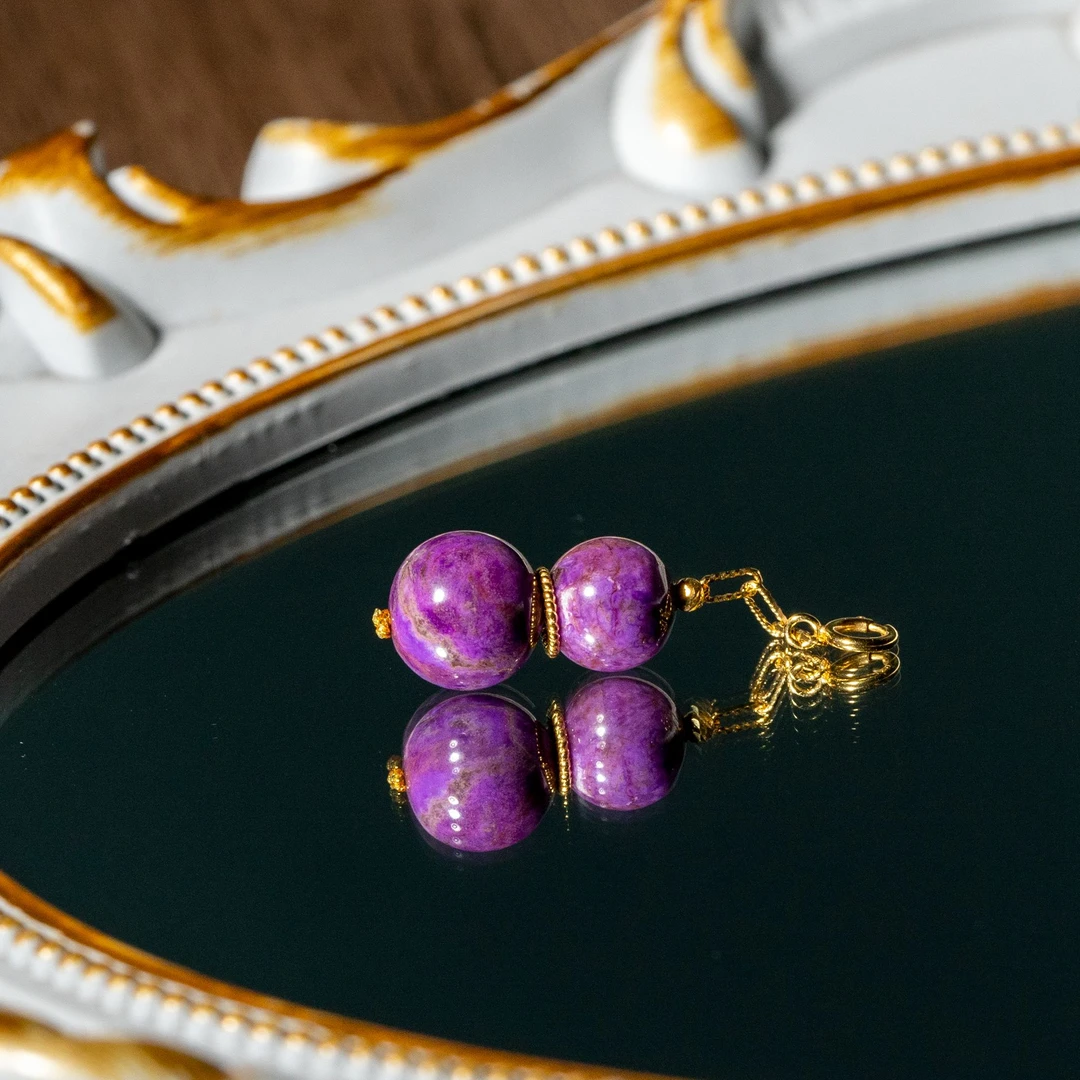 世间臻宝-红云|18K金果酱红舒俱来葫芦吊坠/多样性发/P9852/0