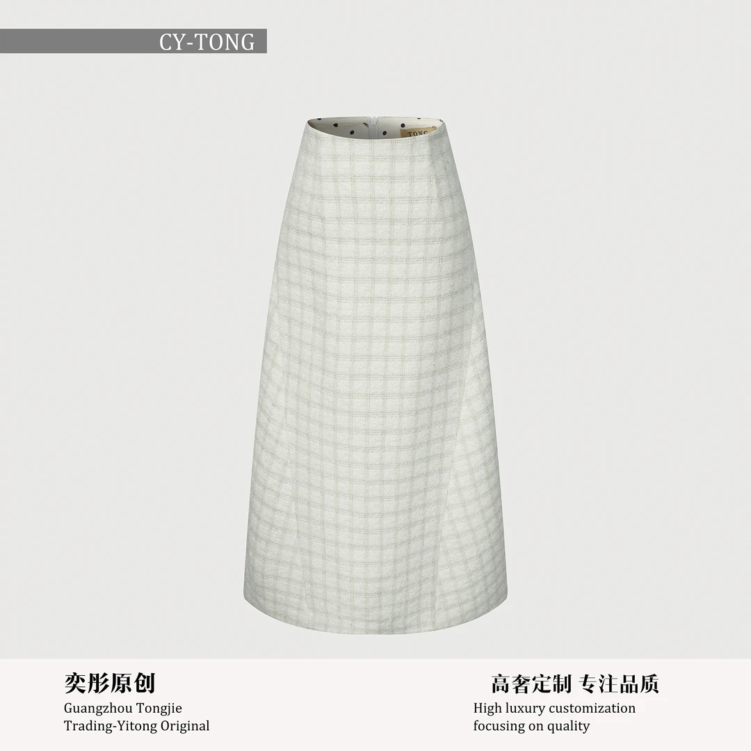 【彤姐原创】冬季气质轻奢休闲时尚显瘦女士简约半裙W24D235