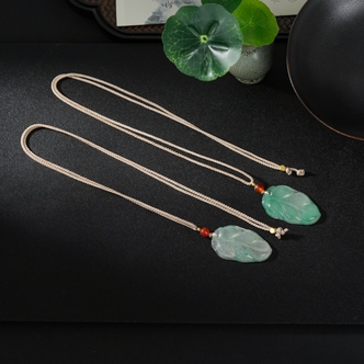 【云上叙】石英质玉吊坠-多样性发其一-40*23*4.5mm