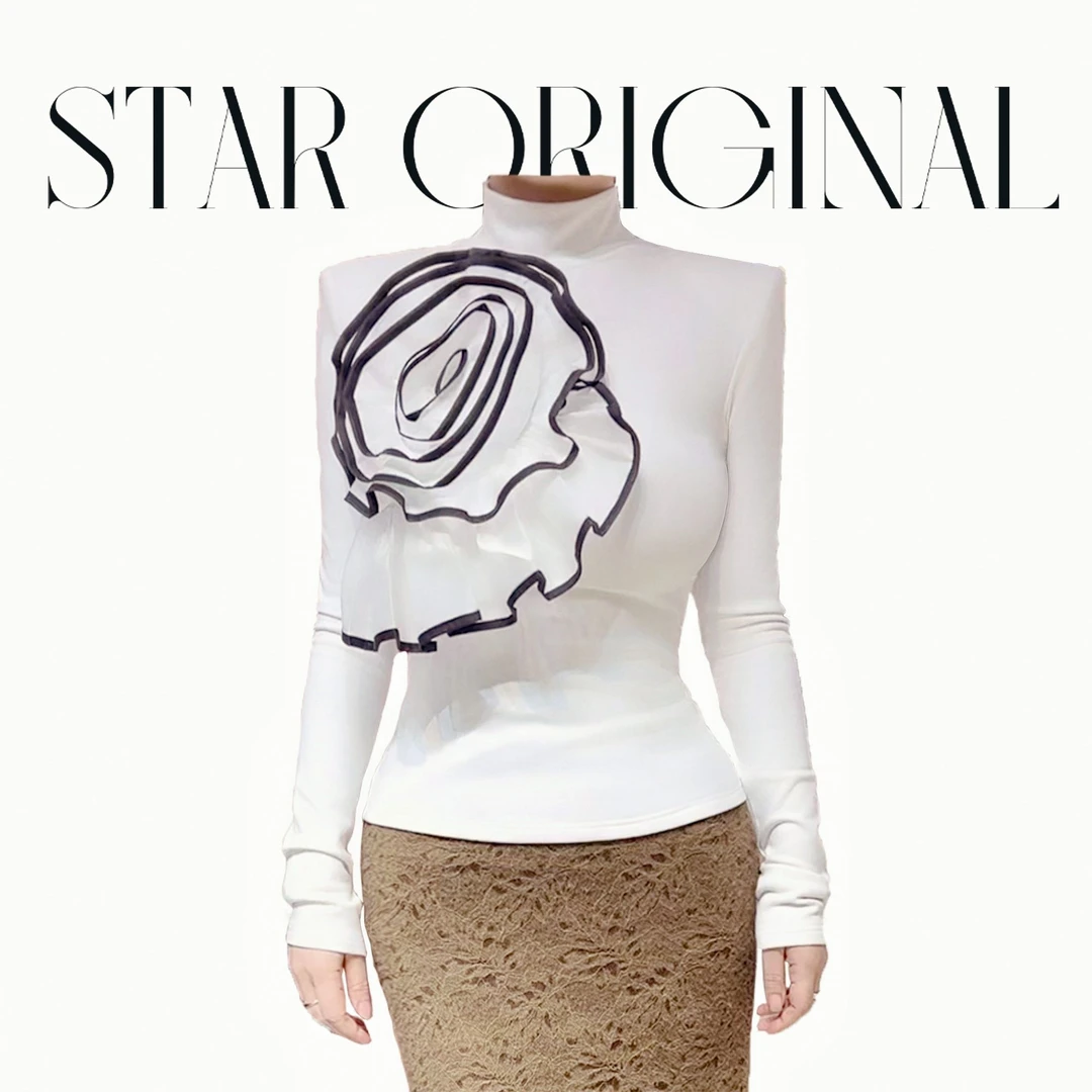 【星姐推荐】星原创高级定制【玫韵风华】设计师轻奢名媛上衣