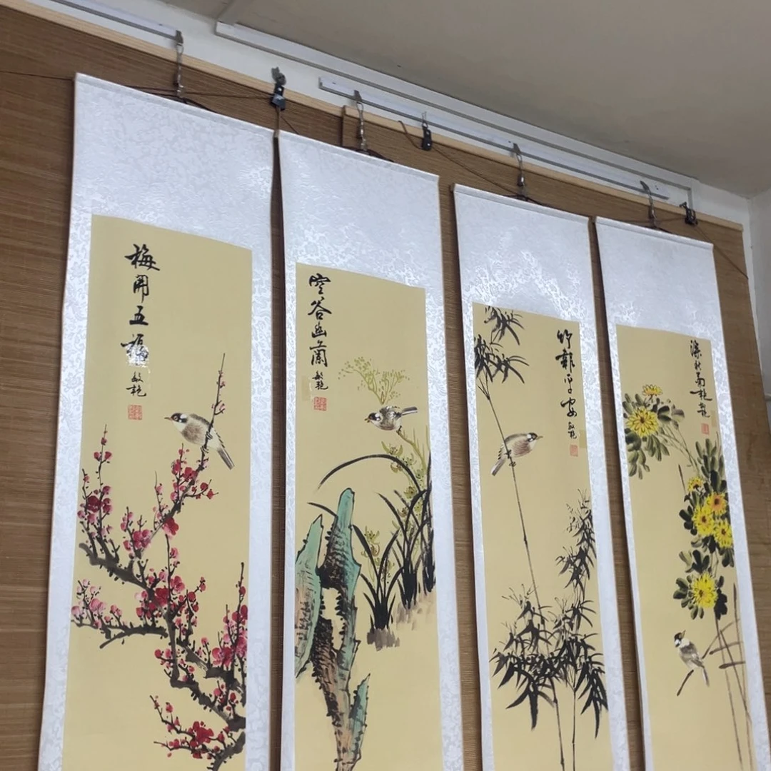 国画老师，手笔手绘作品y