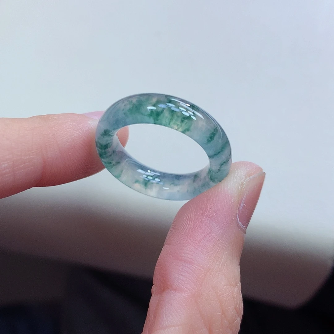 翡翠未镶嵌戒圈14-15号