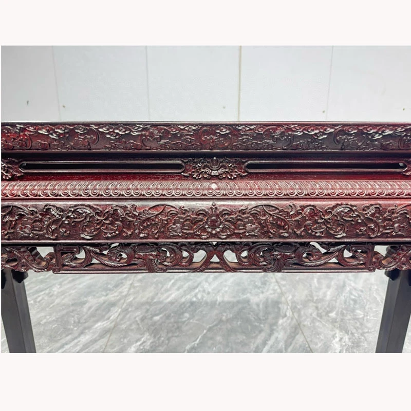 印度小叶紫檀西番莲翘头案经典款实木条木案玄关桌端景台禅意条几