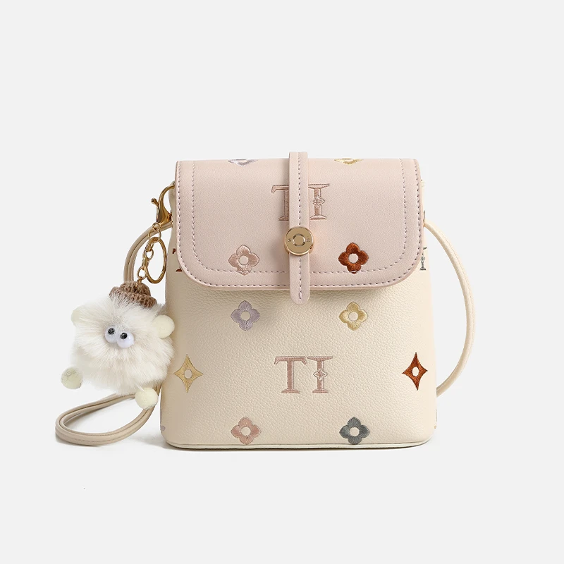 刺绣绣花百搭时尚水桶包斜跨-3081-32