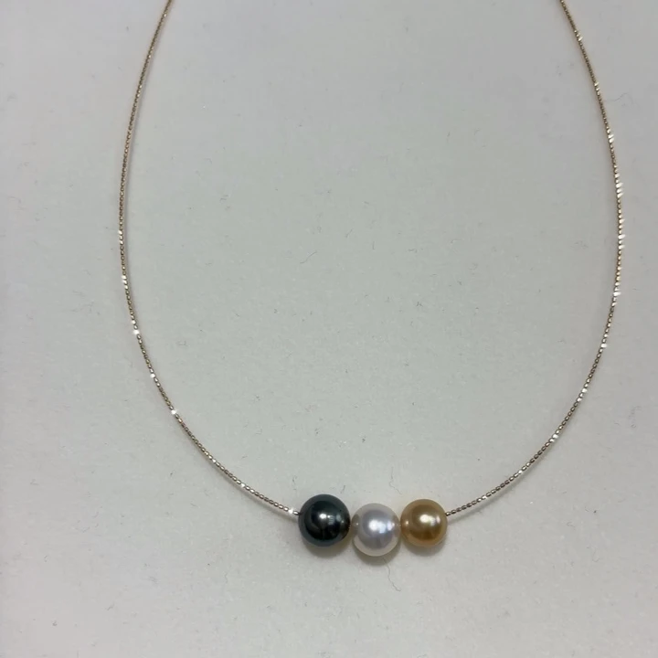 海水珍珠颈饰银S925镶嵌