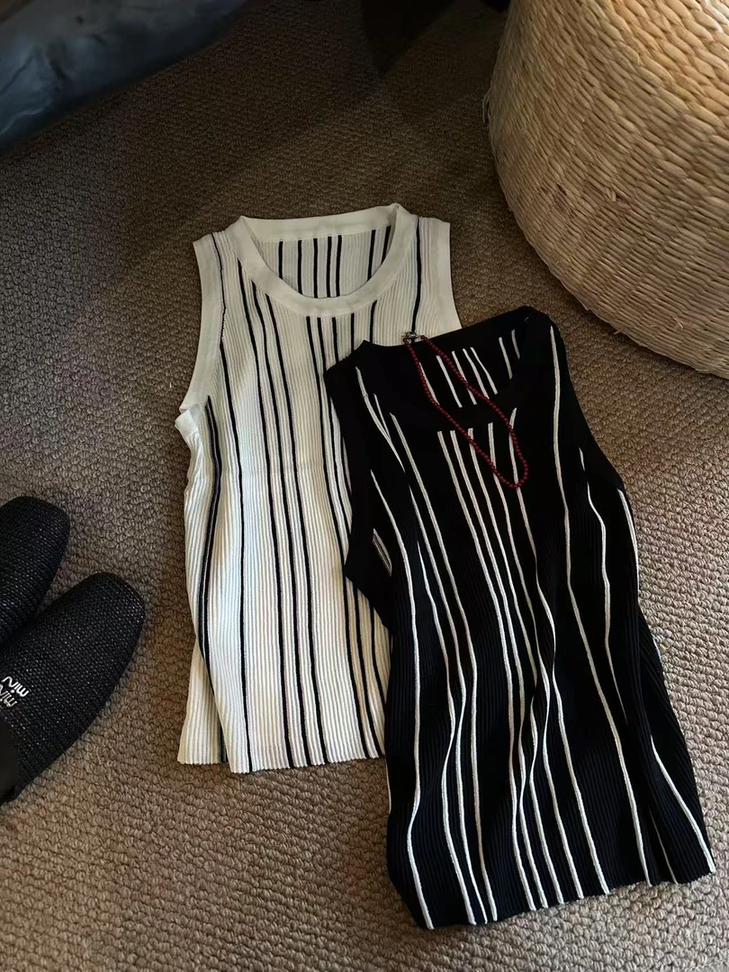 ZCANAL.高品质极简挖肩丝薯条小众背心