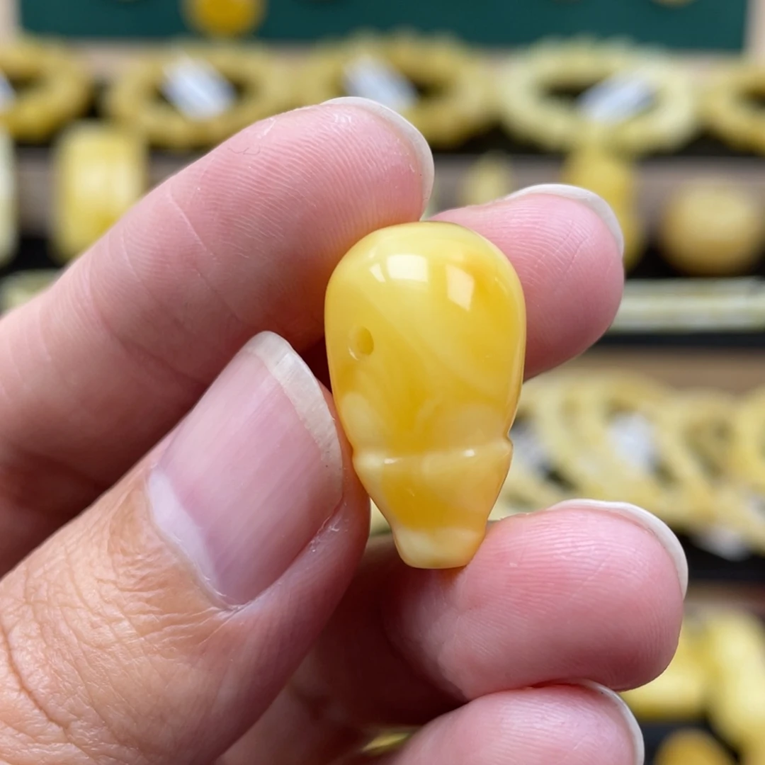 琥珀裸石未镶嵌琥珀蜜蜡