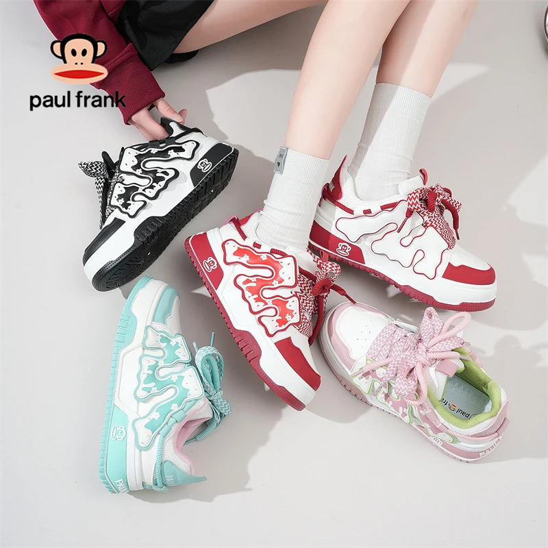 大嘴猴百搭多巴胺夏日鸳鸯鞋可爱风厚底冰激凌色女款潮流面包板鞋