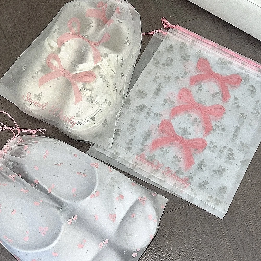 鞋子收纳袋抽绳可爱ins旅行便捷式防尘防潮束口抽绳打包搬家袋