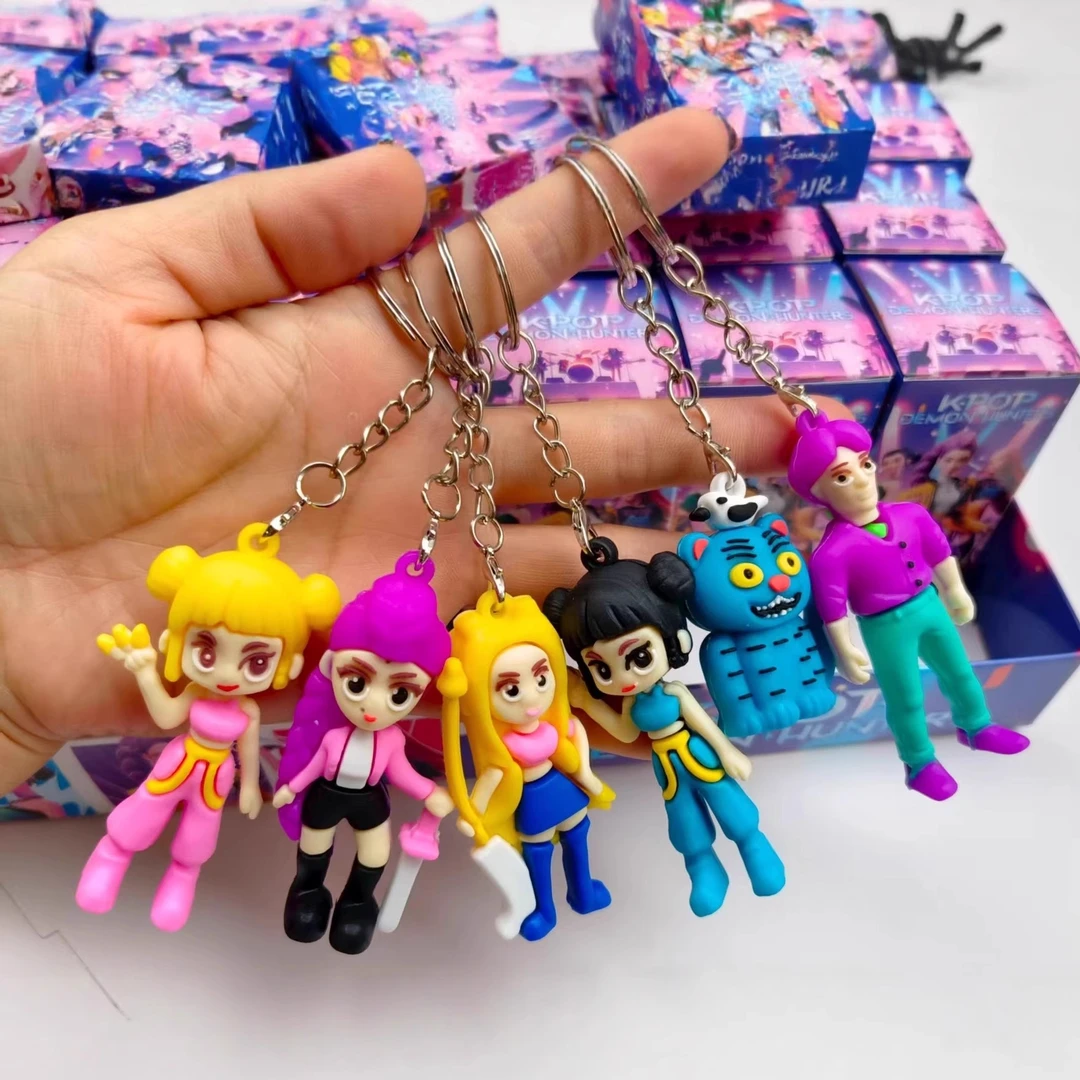 KPOP猎魔女团软胶公仔盲盒恶魔沙加男团拆拆乐儿童礼物戳戳乐玩具