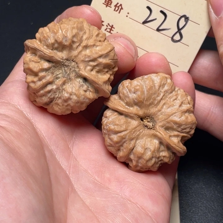 把件文玩核桃蛙蛙40尺白茬清理228
