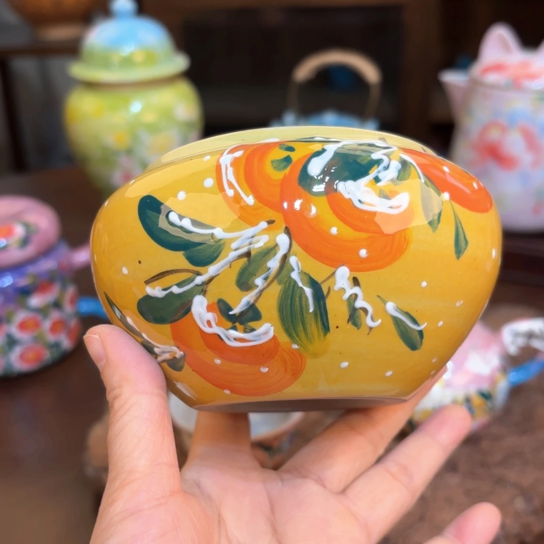 麦****景德镇手绘高温釉下彩陶瓷茶具