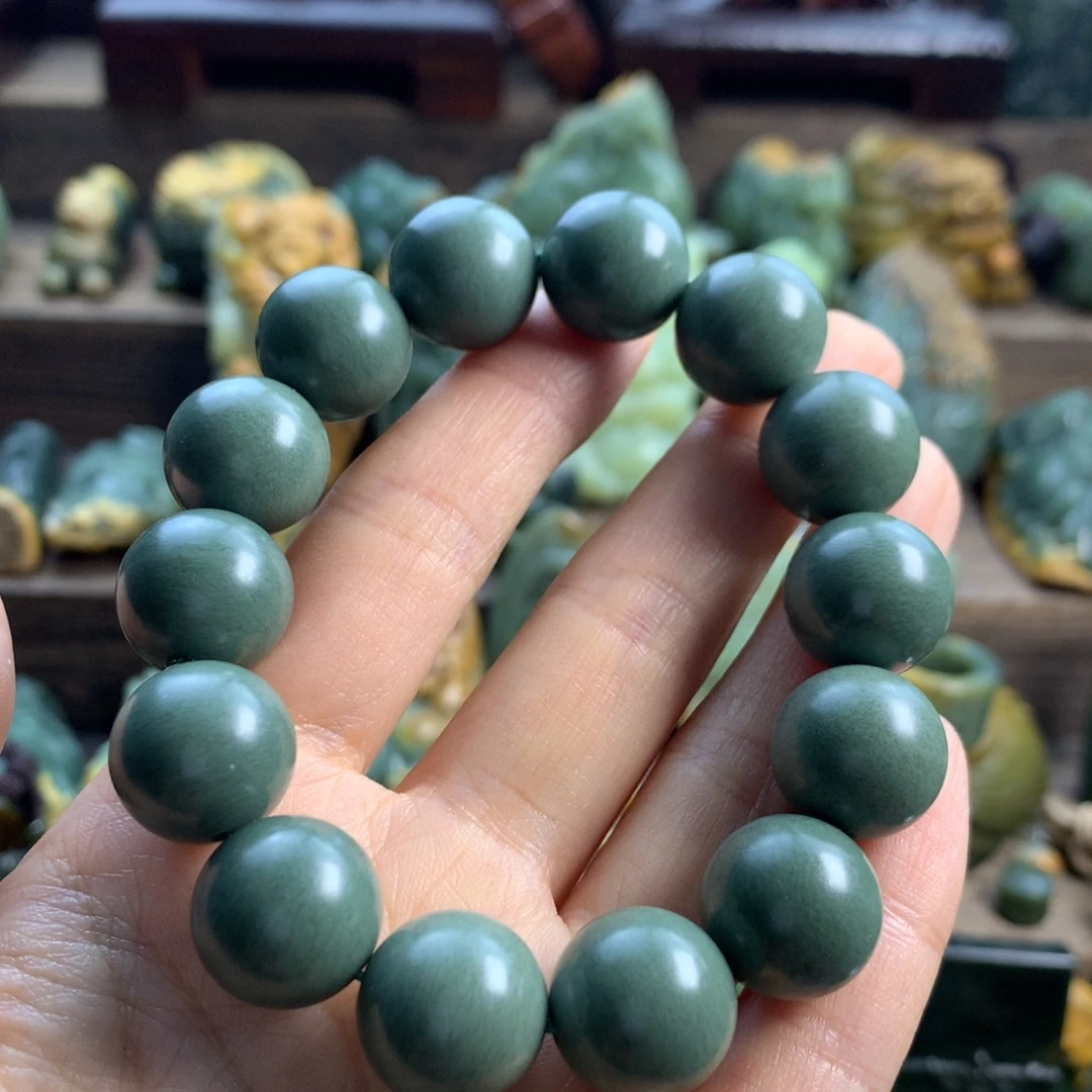 岫岩老玉（透闪石质玉）手串未镶嵌初*