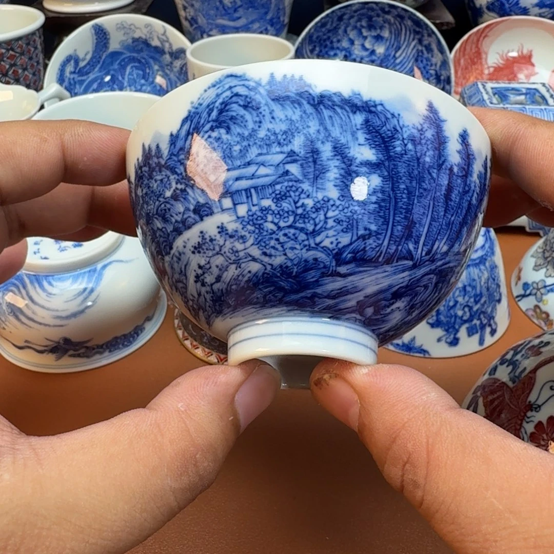 杯子景德镇全手工手绘陶瓷