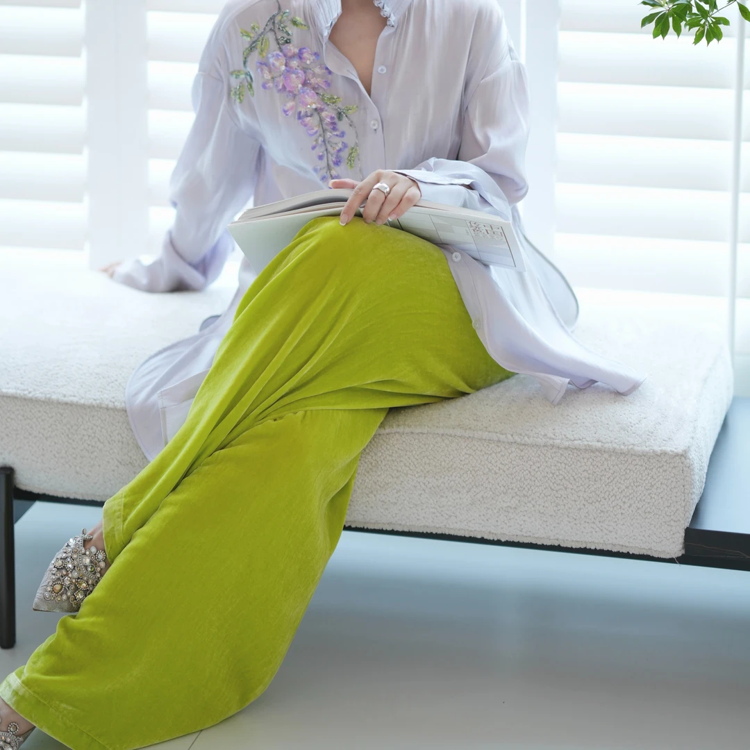 SIQIYOUNG 帝释青丝绒裤