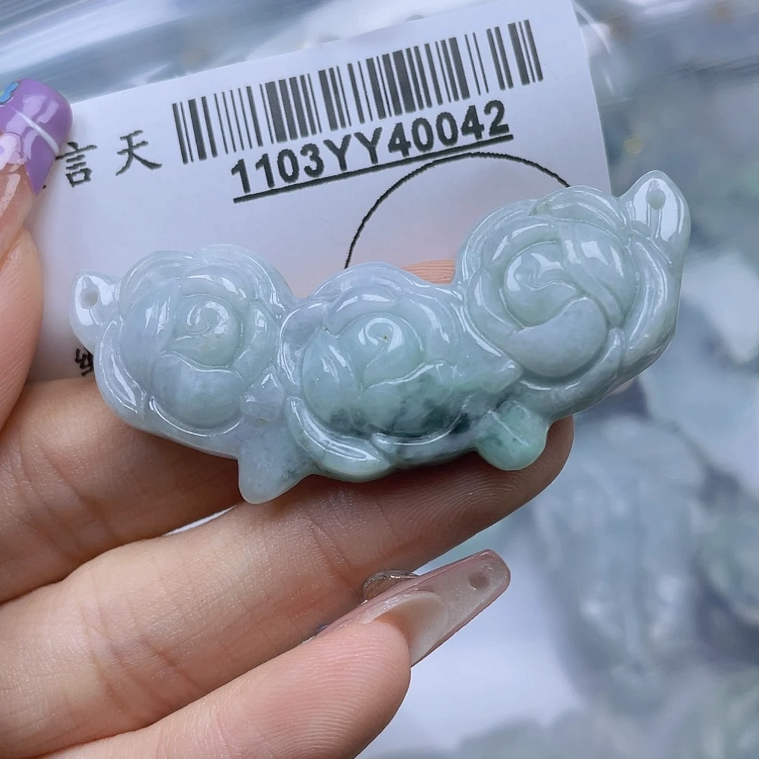 翡翠未镶嵌吊坠(不含链)