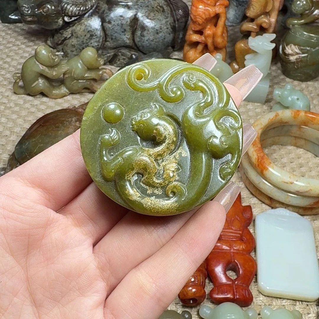 白玉菩提吊坠挂件