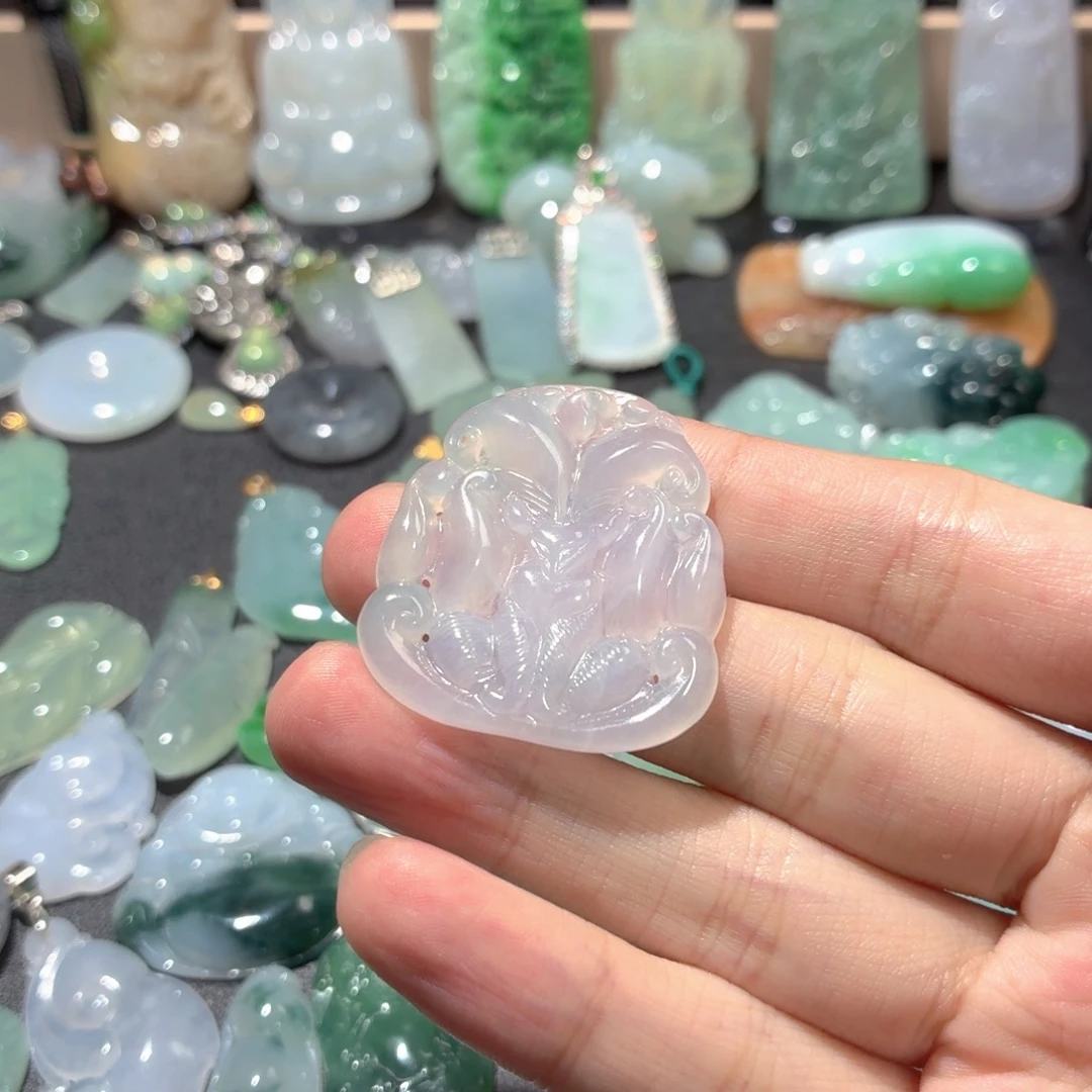 翡翠未镶嵌吊坠(不含链)