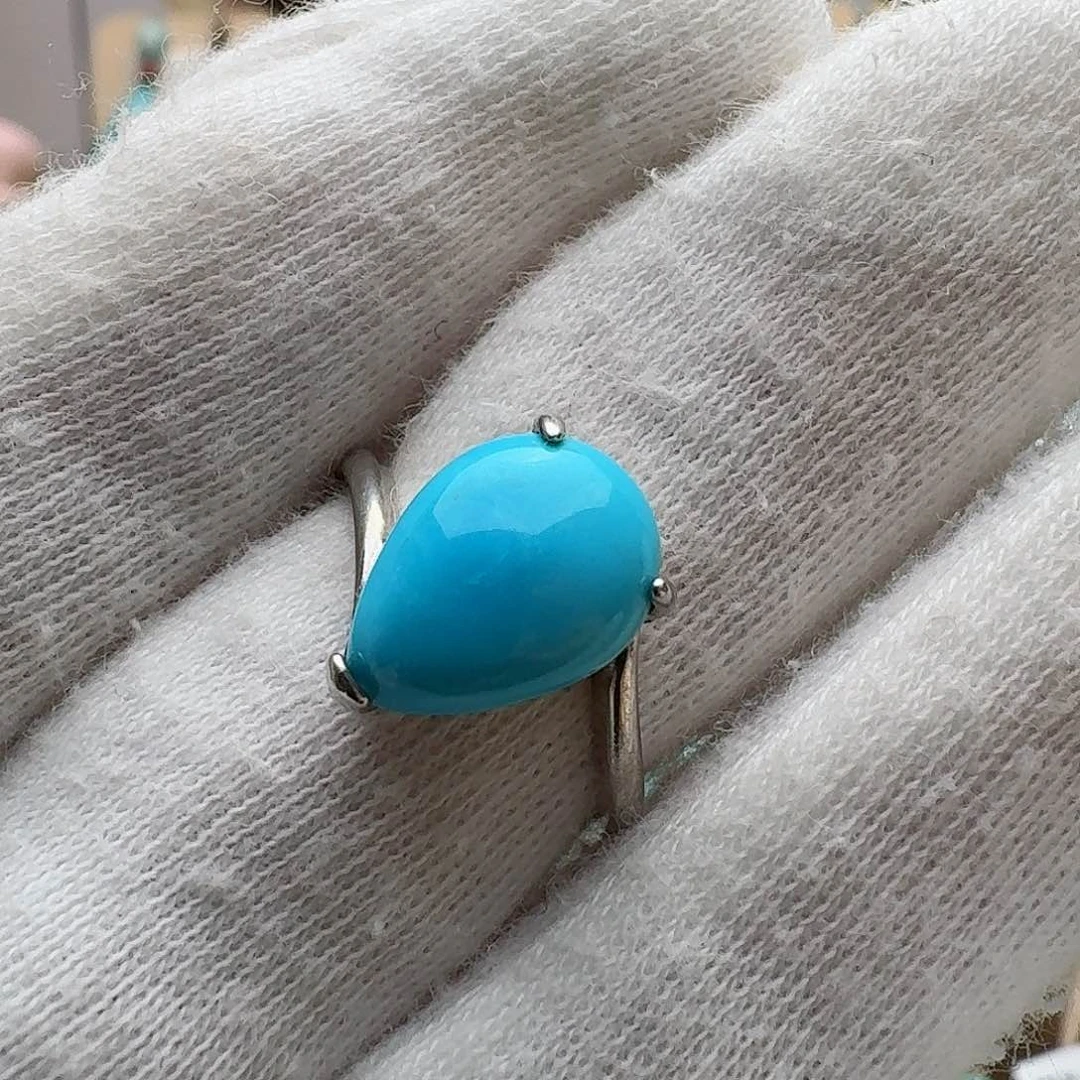 绿松石配饰银S925镶嵌