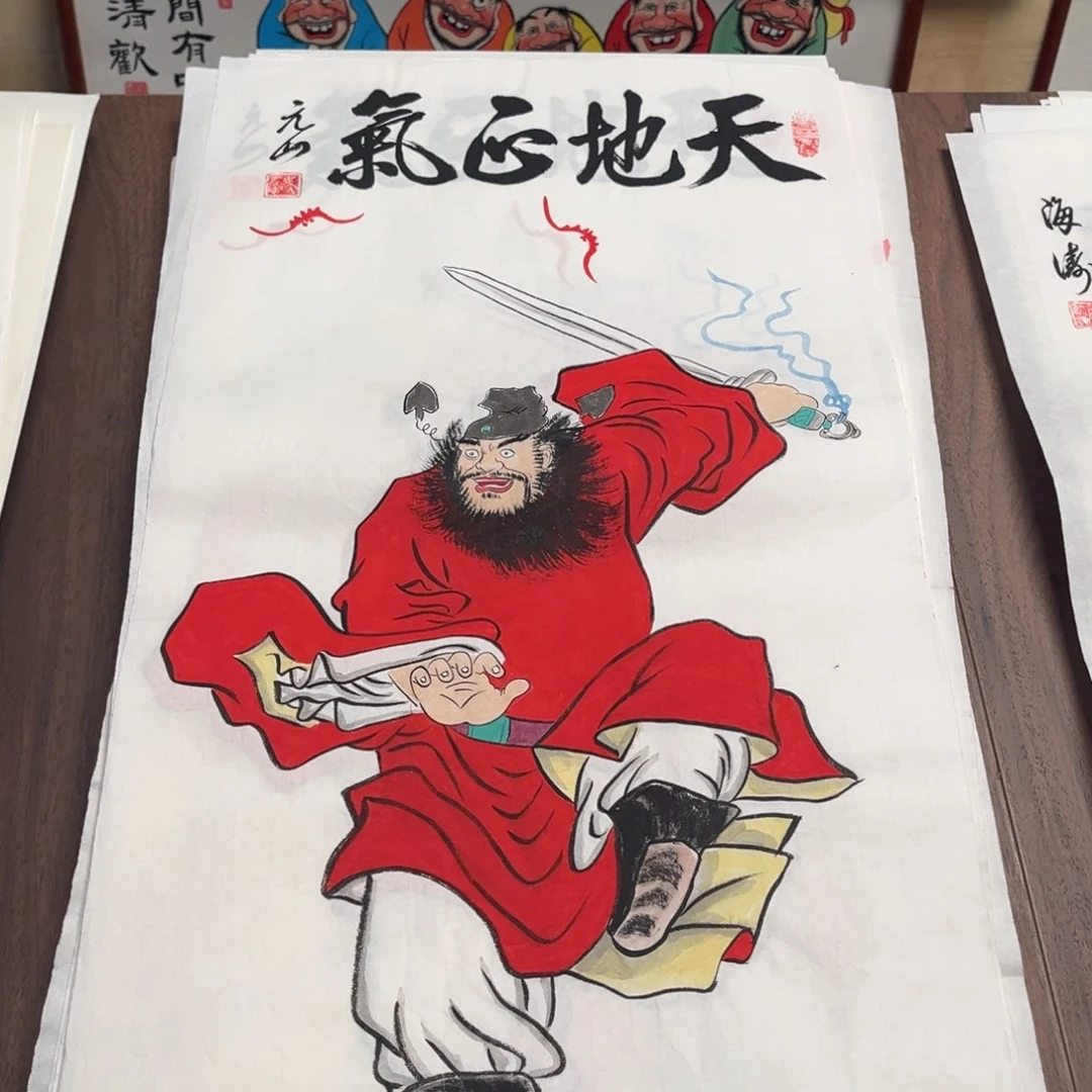 国画纯手绘禅意画作品