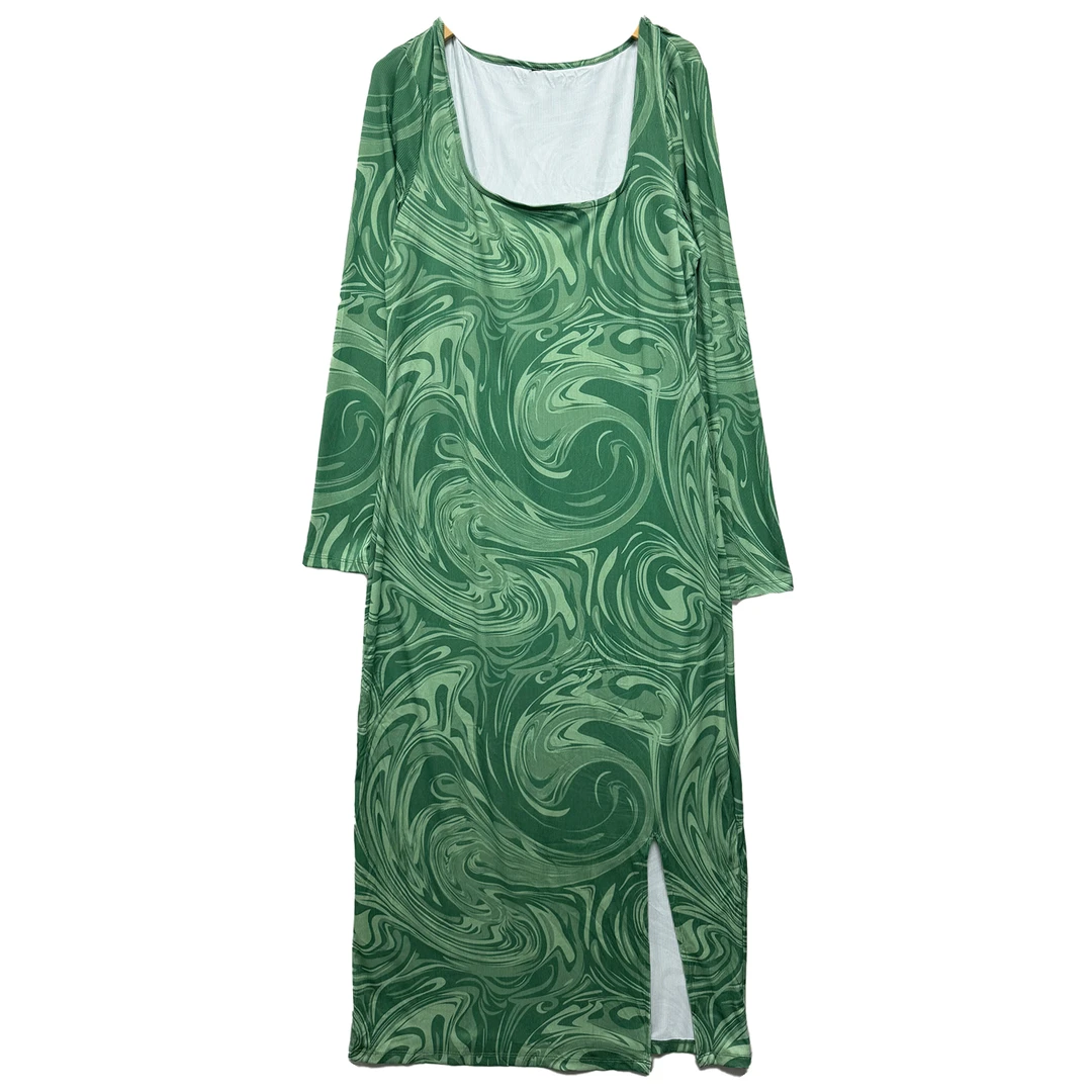 8371#长袖连衣裙舒适百搭潮流气质